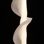 Люстра с белым скрученным плафоном Golden Swirl варинант исполнения - 5 | Loft Concept в Самаре