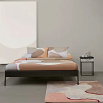 Ковер из хлопка с абстрактным принтом бежевого цвета Elysian Flow Blush варинант исполнения - 5 | Loft Concept в Самаре