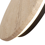 Бра с круглым плафоном из травертина Shaw Marble Lighting варинант исполнения - 2 | Loft Concept в Самаре