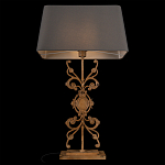 Настольная лампа на ажурном чугунном основании с серым абажуром Openwork Lamp варинант исполнения - 4 | Loft Concept в Самаре