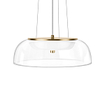 Подвесной светильник  с плоским прозрачным стеклянным плафоном Grada Light варинант исполнения - 4 | Loft Concept в Самаре