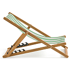 Шезлонг из акации и ткани Argentina варинант исполнения - 5 | Loft Concept в Самаре