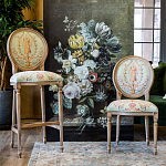 Стул из массива бука светло-зеленый с растительным орнаментом Raffael Angel Green Chair варинант исполнения - 6 | Loft Concept в Самаре