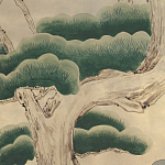 Обои ручная роспись Bamboo River Blossom Original colourway on Brushed Gold gilded paper варинант исполнения - 1 | Loft Concept в Самаре