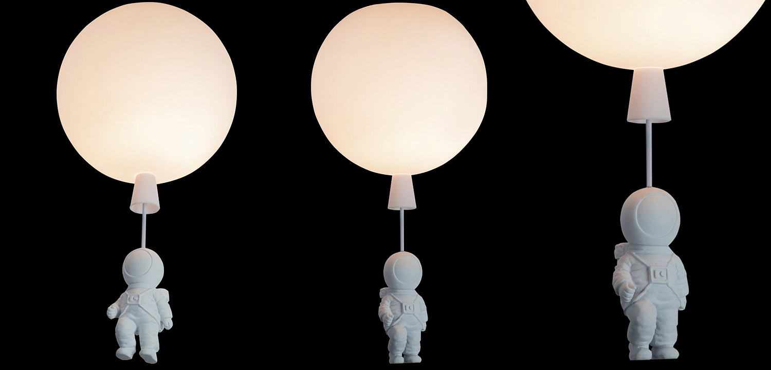 Потолочный светильник Cosmonaut white ball Потолочный светильник Cosmonaut white ball - Loft-Concept в Самаре