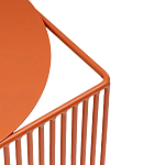 Оранжевый приставной стол из металла Lattice варинант исполнения - 5 | Loft Concept в Самаре