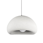 Подвесной светильник с куполообразным белым фактурным абажуром Sergey Makhno варинант исполнения - 1 | Loft Concept в Самаре