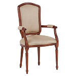 Стул с подлокотниками из натурального бука бежевый Solid Luxury варинант исполнения - 2 | Loft Concept в Самаре