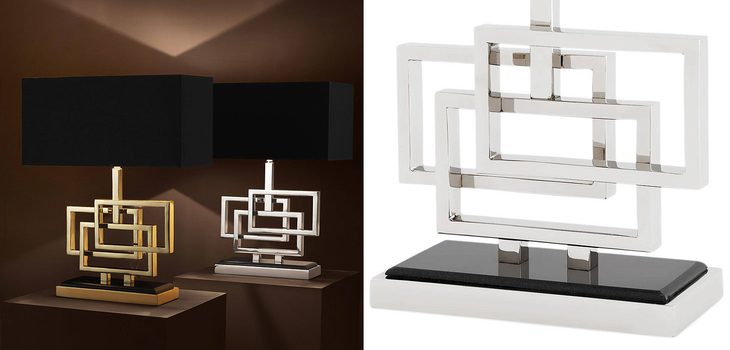 Настольная лампа Eichholtz Table Lamp Windolf Nickel - Loft-Concept в Самаре