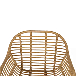 Стул с ротанговым плетением Wicker Half Chair с подлокотниками варинант исполнения - 4 | Loft Concept в Самаре
