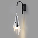 Бра черного цвета с плафоном из рельефного стекла Glass Pod варинант исполнения - 4 | Loft Concept в Самаре