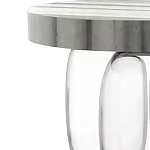 Дизайнерский журнальный стол на 3-х овальных прозрачных ножках Tukutic варинант исполнения - 1 | Loft Concept в Самаре