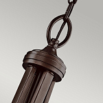 Люстра подвесная с двойным круглым плафоном из органзы и матового стекла Kichler варинант исполнения - 7 | Loft Concept в Самаре