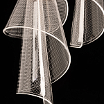 Люстра каскадная с 10-ю прозрачными плафонами Wave Line варинант исполнения - 9 | Loft Concept в Самаре