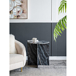 Столик кофейный с столешницей из черного мрамора Compact Black Marble Table варинант исполнения - 8 | Loft Concept в Самаре