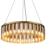 Люстра со стеклянными цилиндрическими плафонами Luminous Cylinders Amber Round варинант исполнения - 3 | Loft Concept в Самаре