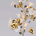 Торшер в виде белых и золотых цветов каллы Refined Taste of Light варинант исполнения - 3 | Loft Concept в Самаре