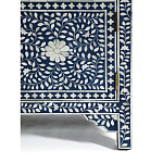 Комод инкрустация костью ORIENTAL Indian синий орнамент варинант исполнения - 5 | Loft Concept в Самаре