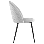 Мягкий стул в сером велюре Miruna Chair варинант исполнения - 5 | Loft Concept в Самаре