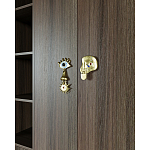 Большой шкаф с витриной Elsa Dreams Walnut варинант исполнения - 5 | Loft Concept в Самаре