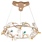 Люстра с хрустальными плафонами и декором Alvere Crystal Chandelier варинант исполнения - 2 | Loft Concept в Самаре