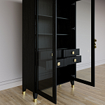 Дизайнерский шкаф витрина Elsa Dreams Black с 4-мя ящиками варинант исполнения - 7 | Loft Concept в Самаре