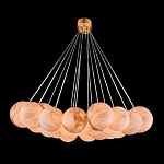 Люстра подвесная круглая с сферическими плафонами из натурального камня Glowing Spheres варинант исполнения - 1 | Loft Concept в Самаре