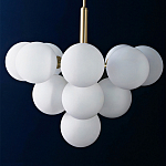 Люстра круглая со стеклянными сферами Maleficent варинант исполнения - 1 | Loft Concept в Самаре