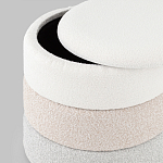 Пуф Three Colors в ткани букле из трех цветов  варинант исполнения - 4 | Loft Concept в Самаре