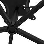 Стул с мягкой черной обивкой из велюра и подъемно-поворотным механизмом на колесиках Harper Black варинант исполнения - 6 | Loft Concept в Самаре