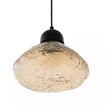 Подвесной светильник с янтарным фактурным плафоном Lamp with Frozen Glass Effect варинант исполнения - 1 | Loft Concept в Самаре