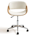 Вращающееся офисное кресло на колёсах Delwyn Chair White варинант исполнения - 2 | Loft Concept в Самаре