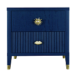 Тумба прикроватная с двумя ящиками Elsa Dreams Blue варинант исполнения - 6 | Loft Concept в Самаре