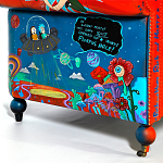 Кресло "Умный Умник" Rick and Morty graffiti chair натуральная кожа  варинант исполнения - 8 | Loft Concept в Самаре