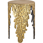 Столик дизайнерский Copper streaks варинант исполнения - 1 | Loft Concept в Самаре