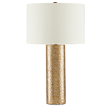 Настольная лампа золотая с цилиндрическим абажуром Golden Mosaic варинант исполнения - 2 | Loft Concept в Самаре