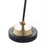 Настольная лампа с наклонным корпусом и подвижным плафоном в сочетании золотистого и чёрного цвета Work Surface Light варинант исполнения - 5 | Loft Concept в Самаре