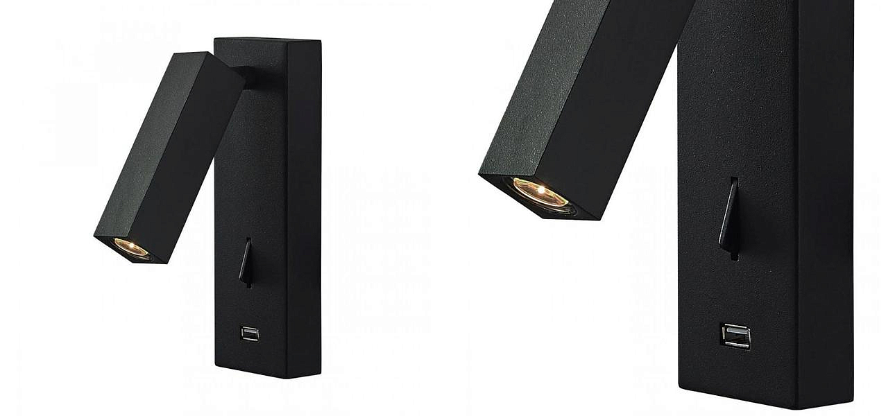Бра Chelsom WALL LED DOCK Black USB Бра Chelsom WALL LED DOCK Black USB - Loft-Concept в Самаре