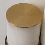 Торшер геометрический с тремя мраморными плафонами Marble Tripod варинант исполнения - 9 | Loft Concept в Самаре