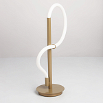Настольная лампа белым изогнутым плафоном на круглой подставке Luke Lampco Tracer Lamp варинант исполнения - 3 | Loft Concept в Самаре