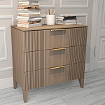 Комод коричневого цвета с 3-мя ящиками Harper Line варинант исполнения - 2 | Loft Concept в Самаре