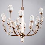 Люстра с декором в виде кристаллов из хрусталя Kenneth Crystal Stone Chandelier 20 варинант исполнения - 3 | Loft Concept в Самаре