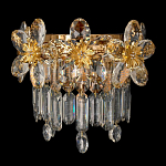 Бра с декоративными элементами в виде крупных хрустальных цветов Palace Gardens варинант исполнения - 1 | Loft Concept в Самаре