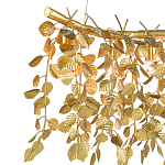 Люстра золотая с декором в виде веток эвкалипта Eucalyptus Branches варинант исполнения - 1 | Loft Concept в Самаре