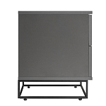 Тумба прикроватная цвета графит с ящиками Strict Lines варинант исполнения - 6 | Loft Concept в Самаре