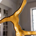 Зеркало кругле с декоративной золотой вставкой Golden Tree варинант исполнения - 5 | Loft Concept в Самаре