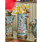 Ваза с птичкой из фарфора с бронзовыми элементами Garden of Eden варинант исполнения - 8 | Loft Concept в Самаре