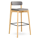 Барный стул из массива ясеня Elegant Ash Shape варинант исполнения - 2 | Loft Concept в Самаре