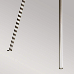 Торшер на трех тонких перекрещенных ножках с белым конусным абажуром из льна Feiss варинант исполнения - 8 | Loft Concept в Самаре