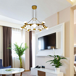 Люстра подвесная светодиодная с плафонами в форме шара Italian Globe Cedar Moss Light варинант исполнения - 1 | Loft Concept в Самаре